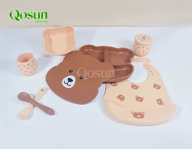 Safe Baby Silicone Feeding Set for BLW and Toddlers